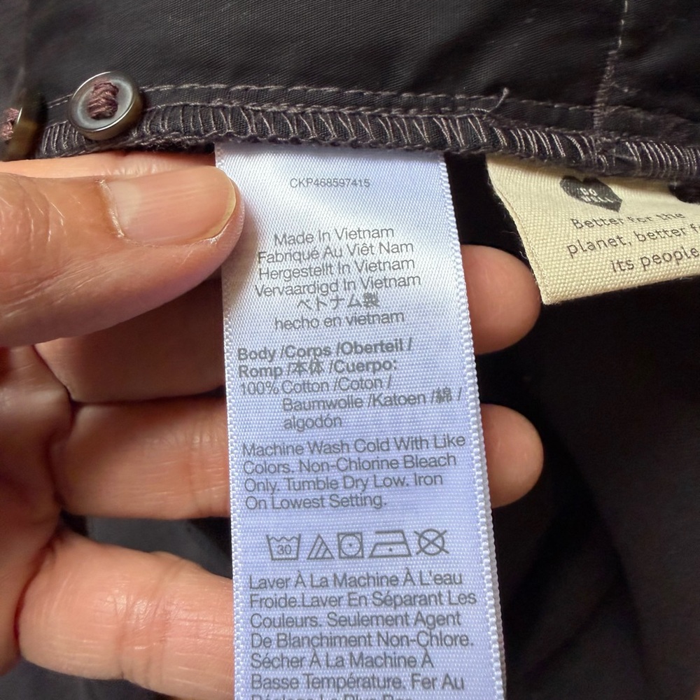 Madewell Charcoal drapey moleskin Button-Up Shirt - Picture 6 of 9